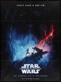 1a0377 RISE OF SKYWALKER teaser French 1p 2019 Star Wars, different image of Rey & Ren fighting!