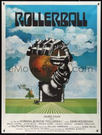 1a0379 ROLLERBALL French 1p 1975 cool completely different artwork by Jouineau Bourduge!