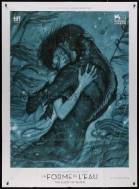 1a0383 SHAPE OF WATER teaser French 1p 2018 Guillermo del Toro, Best Picture winner, James Jean art!