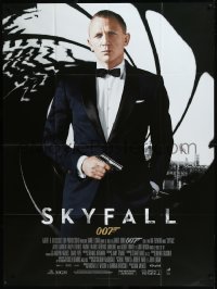 1a0387 SKYFALL French 1p 2012 great image of Daniel Craig as James Bond in tuxedo with gun in hand!