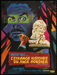 1a2406 DIARY OF A MADMAN French 22x30 1963 great different Boris Grinsson art of Vincent Price!
