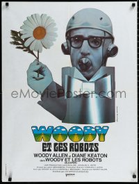 1a2411 SLEEPER French 24x32 1974 Woody Allen, Diane Keaton, different wacky art by Bourduge!
