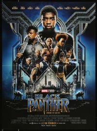 1a1932 BLACK PANTHER advance French 16x22 2018 Chadwick Boseman in the title role as T'Challa!