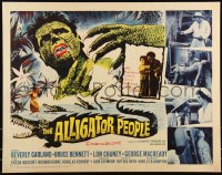 1a2073 ALLIGATOR PEOPLE 1/2sh 1959 Lon Chaney Jr., Garland's honeymoon turned to a nightmare!