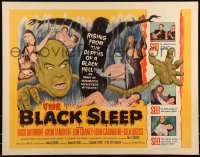 1a2082 BLACK SLEEP 1/2sh 1956 Lon Chaney Jr., Bela Lugosi, Tor Johnson, terror-drug wakes the dead!