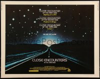 1a2090 CLOSE ENCOUNTERS OF THE THIRD KIND 1/2sh 1977 Steven Spielberg sci-fi classic!