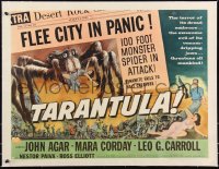 1a0082 TARANTULA linen style B 1/2sh 1955 different newspaper art w/ huge spider monster, very rare!