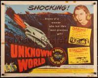 1a2173 UNKNOWN WORLD 1/2sh 1951 When Worlds Collide ripoff, a journey to the center of the Earth!