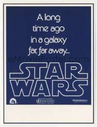 1a1415 STAR WARS herald 1977 George Lucas classic, a long time ago in a galaxy far far away!