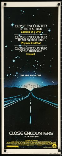 1a1753 CLOSE ENCOUNTERS OF THE THIRD KIND insert 1977 Steven Spielberg sci-fi classic!