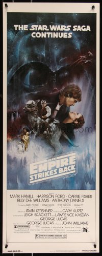 1a1762 EMPIRE STRIKES BACK insert 1980 best Gone with the Wind style art by Roger Kastel!