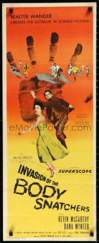 1a1779 INVASION OF THE BODY SNATCHERS insert 1956 classic horror, the ultimate in science-fiction!