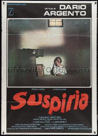 1a0208 SUSPIRIA Italian 1p 1977 classic Dario Argento horror, Stefania Casini, red title style!