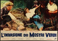 1a1885 DAY OF THE TRIFFIDS Italian 19x27 pbusta 1963 sci-fi horror, different monster image!