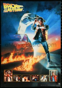1a1962 BACK TO THE FUTURE Stik commercial Japanese 1985 Michael J. Fox & Delorean by Drew Struzan!