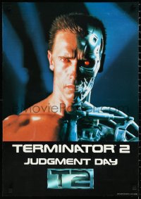 1a2064 TERMINATOR 2 teaser Japanese 1991 completely different image of cyborg Arnold Schwarzenegger!
