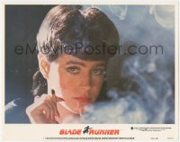1a0760 BLADE RUNNER LC #1 1982 Ridley Scott sci-fi classic, best close up of smoking Sean Young!