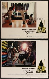1a1028 CLOCKWORK ORANGE 2 X-rated LCs 1972 Stanley Kubrick classic, Malcolm McDowell with droogs!
