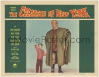 1a0768 COLOSSUS OF NEW YORK LC #8 1958 great c/u of robot monster standing by young Charles Herbert!