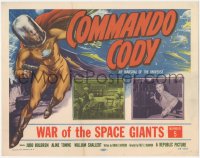 1a0715 COMMANDO CODY chapter 5 TC 1953 great art & inset of Judd Holdren, War of the Space Giants!