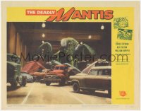 1a0780 DEADLY MANTIS LC #4 1957 great image of giant insect on highway demolishing cars in its path!
