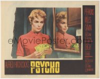 1a0677 PSYCHO LC #5 1960 Alfred Hitchcock classic, pretty Janet Leigh holds stolen cash in bathroom!