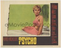 1a0674 PSYCHO LC #7 1960 great close up of sexy half-dressed Janet Leigh in bra and slip, Hitchcock