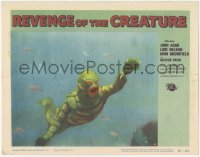 1a0683 REVENGE OF THE CREATURE LC #4 1955 wonderful close up of the monster swimming underwater!