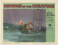 1a0684 REVENGE OF THE CREATURE LC #5 1955 monster pulls man off boat ladder & drags him into water!