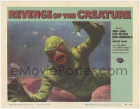 1a0681 REVENGE OF THE CREATURE LC #8 1955 best incredible super close up of the monster underwater!