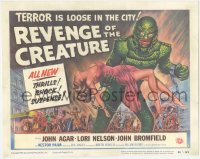 1a0680 REVENGE OF THE CREATURE TC 1955 great art of the monster holding sexy girl by Reynold Brown!