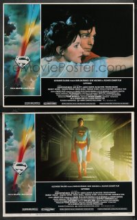 1a1040 SUPERMAN 2 LCs 1978 full-length comic book hero Christopher Reeve + w/Margot Kidder in flight!
