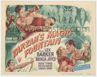 1a0739 TARZAN'S MAGIC FOUNTAIN TC 1949 art of Lex Barker & Brenda Joyce, Edgar Rice Burroughs!