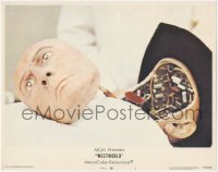 1a0884 WESTWORLD LC #1 1973 best close up of cyborg Yul Brynner's face detached from his body!