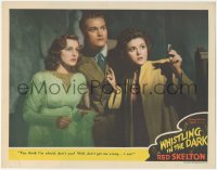 1a0886 WHISTLING IN THE DARK LC 1941 Red Skelton admits fear to Virginia Grey & Ann Rutherford!