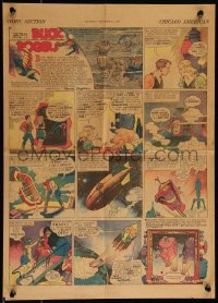 1a0498 BUCK ROGERS newspaper page November 11, 1933 cartoon comic strip from the Chicago American!