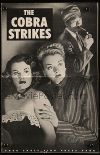 1a0614 COBRA STRIKES pressbook 1948 Richard Loo, Sheila Ryan & Leslie Brooks, film noir, very rare!