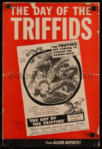 1a0620 DAY OF THE TRIFFIDS pressbook 1962 classic English sci-fi horror, great monster images!