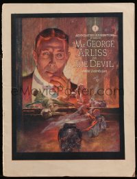 1a0621 DEVIL pressbook 1921 great Michelson art, 1st George Arliss, from Molnar's play, ultra rare!