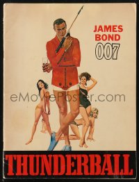 1a0531 THUNDERBALL souvenir program book 1965 Sean Connery as James Bond, cool images from the movie!
