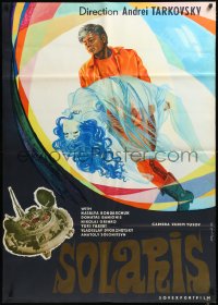 1a2382 SOLARIS export Russian 32x45 1972 Andrei Tarkovsky's classic sci-fi, English title, great art!