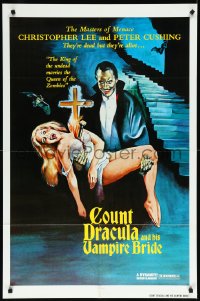 1a1340 SATANIC RITES OF DRACULA 1sh 1978 great artwork of Count Dracula & his Vampire Bride!