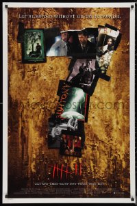 1a2622 SEVEN teaser DS 1sh 1995 Freeman/Pitt, Gluttony, Greed, Sloth, Envy, Wrath, Pride, Lust!