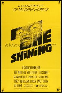 1a1346 SHINING NSS style 1sh 1980 Stephen King & Stanley Kubrick, iconic art by Saul Bass!