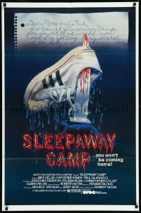 1a1352 SLEEPAWAY CAMP 1sh 1983 a nice place for summer vacation, a perfect place to die!