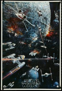 1a2347 STAR WARS 22x33 music poster 1977 George Lucas classic, John Berkey artwork, soundtrack!