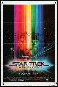 1a1359 STAR TREK advance 1sh 1979 cool art of Shatner, Nimoy, Khambatta and Enterprise by Bob Peak!