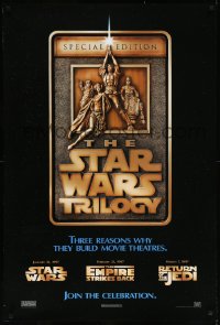 1a2660 STAR WARS TRILOGY 1sh 1997 George Lucas, Empire Strikes Back, Return of the Jedi!