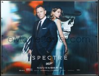 1a0410 SPECTRE subway poster 2015 Daniel Craig as James Bond & Seydoux with villain background!