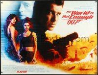 1a0411 WORLD IS NOT ENOUGH subway poster 1999 Brosnan as James Bond, Denise Richards, Sophie Marceau
